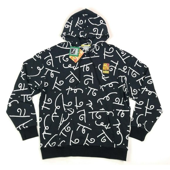 Puma Other - Puma x Romero Britto Art Series AOP Mens Small Black Pullover Hoodie Sweatshirt